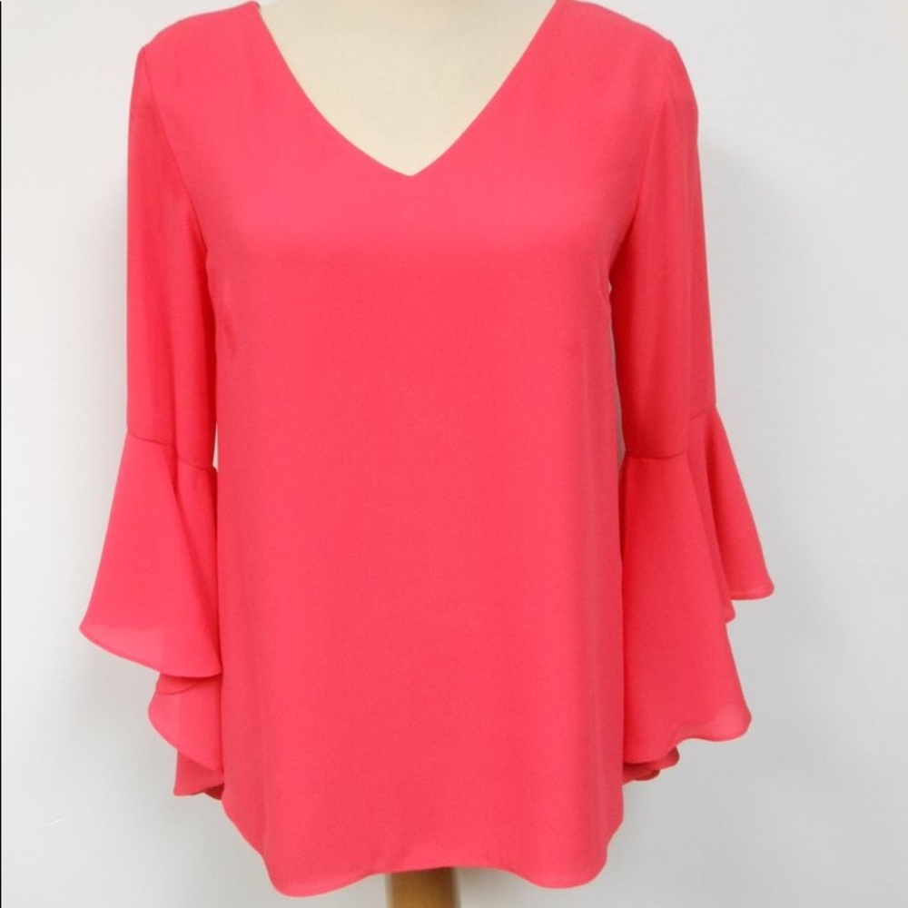 Frank Lyman Bell Sleeve Blouse
